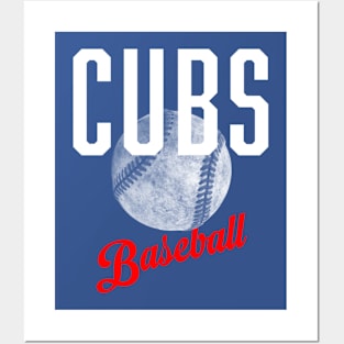 CUBS with ball Posters and Art